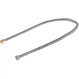 Подводка ЗУБР "ЭКСПЕРТ" сильфонная из нержавеющей стали, для воды, г/ш (гайка-штуцер), 1/2", 0,8м 51011-G/S-080