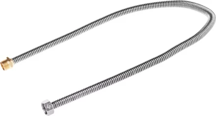 Подводка ЗУБР &quot;ЭКСПЕРТ&quot; сильфонная из нержавеющей стали, для воды, г/ш  (гайка-штуцер), 1/2&quot;, 0,8м 51011-G/S-080 купить в Перми