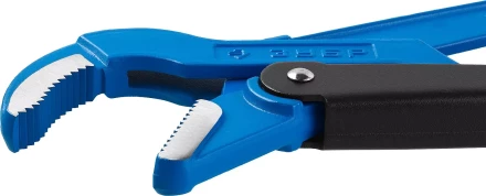 Ключ трубный рычажный ЗУБР &quot;ПРОФЕССИОНАЛ&quot;, изогнутые губки, цельнокованый, Сr-V, № 3,  2&quot; 27337-3_z01 купить в Перми