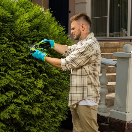 Секатор прямого реза Palisad, 200 мм, металлические обрезиненные рукоятки, 6054958 купить в Перми