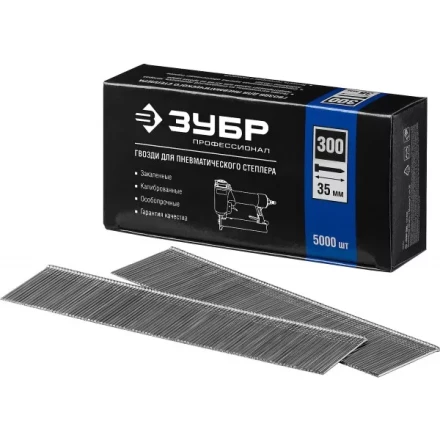 Гвозди тип 300, 35 мм, особотвердые, ЗУБР &quot;ПРОФЕССИОНАЛ&quot; 31830-35, 5000 шт 31830-35 купить в Перми