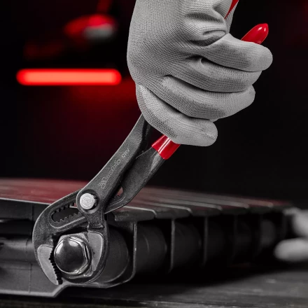 Клещи переставные 300 мм Matrix 17927, кнопочный механизм, хром-ванадий, обливные рукоятки купить в Перми