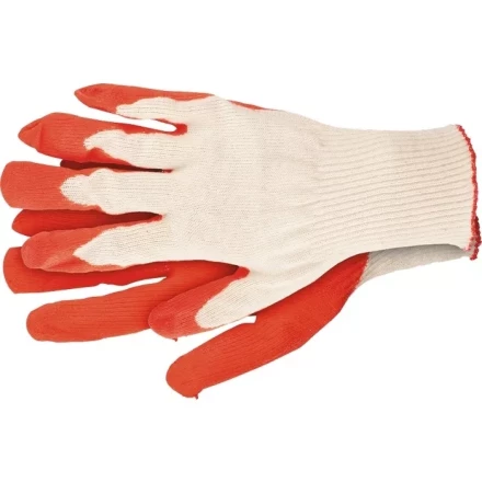 Перчатки х/б облив из натурального латекса 13 класс артикул 67856 купить в Перми