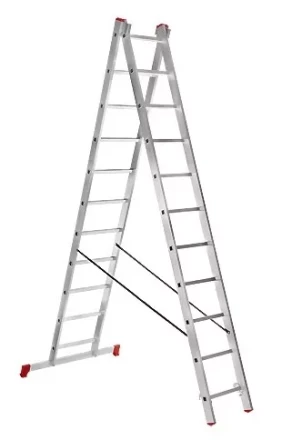 Лестница 2-х секционная алюминиевая 2*11 1013299 купить в Перми