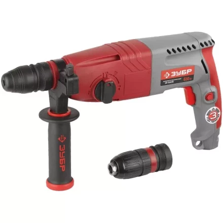 Перфоратор ЗУБР, SDS-plus, БЗП , 650 Вт, кейс ЗП-650ЭК купить в Перми