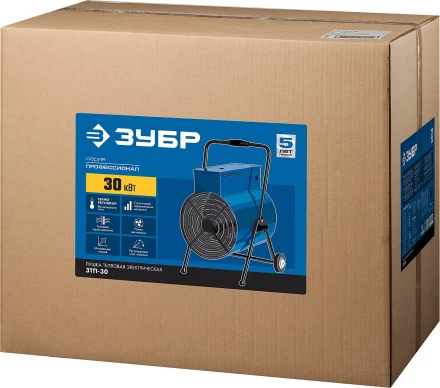 Пушка тепловая круглый корпус ЗТП-30 серия ПРОФЕССИОНАЛ купить в Перми