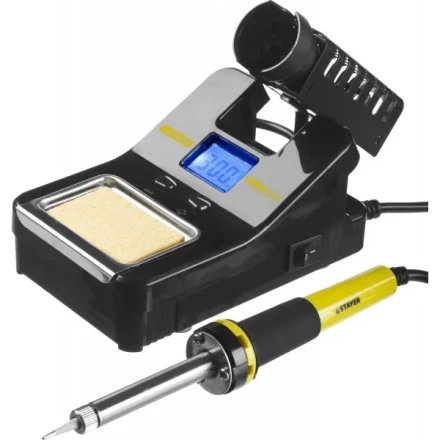 Паяльная станция STAYER &quot;PROFI&quot; цифровая с ЖК дисплеем, диапазон 160-520°C, шаг 10°C, 48Вт 55370 купить в Перми