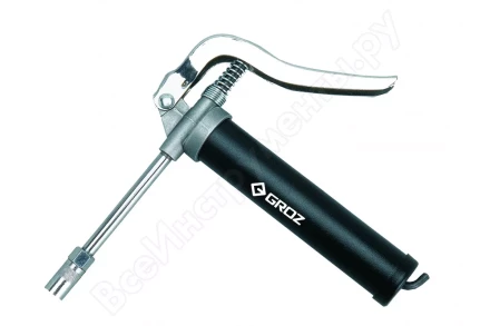 Шприц плунжерный пневматический G15B 207атм 85г трубка 100мм GROZ купить в Перми