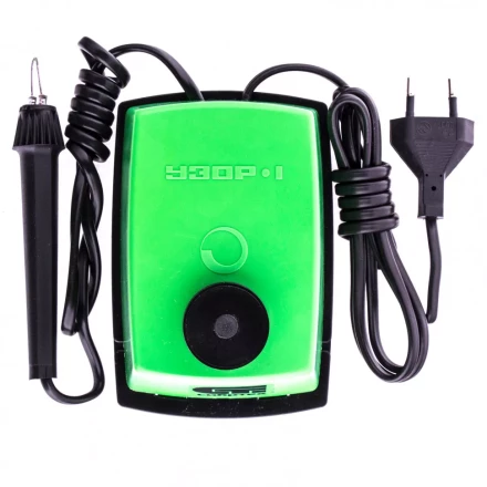 Электроприбор для выжигания по дереву &quot;Узор 1&quot; с подставкой запасная игла 5 проекций Сибртех. 91304 купить в Перми