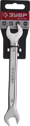 Ключ ЗУБР &quot;МАСТЕР&quot; гаечный рожковый, Cr-V сталь, хромированный, 12х13мм 27010-12-13 купить в Перми