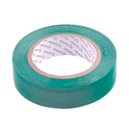 Изолента ПВХ 15 мм х 10 м зеленая 150 мкм Matrix 88774 купить в Перми