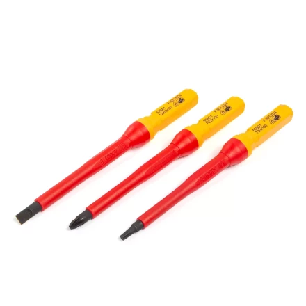 Диэлектрическая Т-образная отвертка КВТ VDE НИО-4412-Т со сменными битами, 12 шт. (87128) купить в Перми