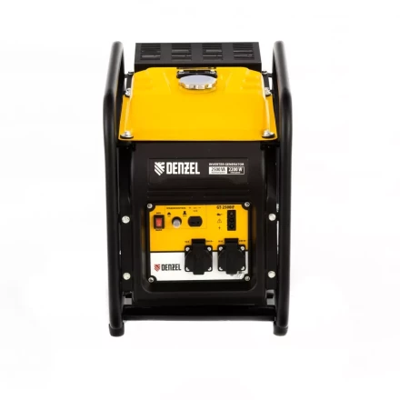 Генератор инверторный GT-2500iF, 2.5 кВт, 230 В, бак 5 л, открытый корпус, ручной старт Denzel 94704 купить в Перми
