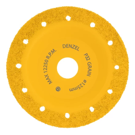 Чашка твёрдосплавная зачистная,125 мм, Плоская, мелкое зерно #32// Denzel 72978 купить в Перми