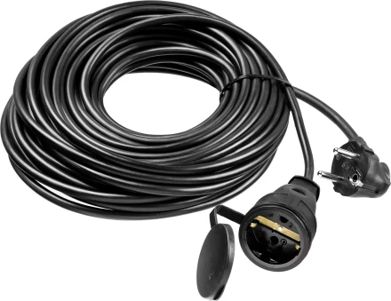 ЗУБР КГ-325-Ш, КГ, 3 х 2.5 мм2, 20 м, IP44, 4000 Вт, силовой удлинитель-шнур, Профессионал (55017-20) купить в Перми