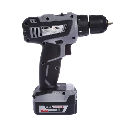 Аккумуляторная дрель-шуруповерт ИНТЕРСКОЛ ДА-14,4ЭР Li-ion АПИ (2 х 1,5Ач) купить в Перми