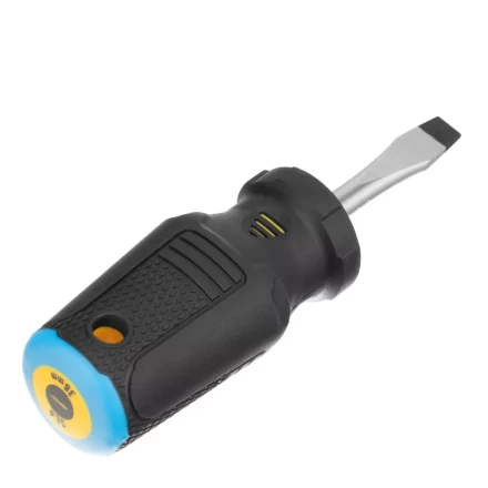 Отвертка SL6x38 мм, CrV, трехкомпонентная рукоятка Denzel 12201 купить в Перми