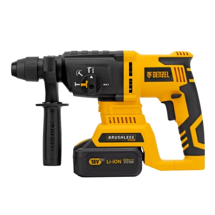 Перфоратор аккумуляторный BLRH-IB-26 Li-Ion, 18 В Denzel 26701 купить в Перми