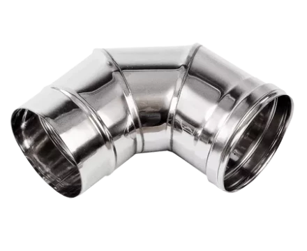 Колено дымохода 90° из нержавеющей стали (Диаметр 150 мм) для теплогенераторов BALLU EC, VERTIGO купить в Перми