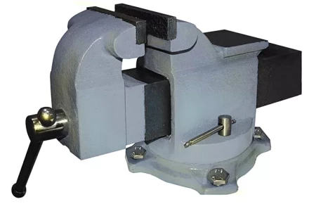 Тиски  слесарные поворотные 200мм с наковальней 20087 купить в Перми