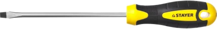 Отвертка STAYER &quot;MASTER&quot; &quot;ТECHNO&quot;, двухкомпонентная рукоятка, магнитный наконечник, Cr-V, SL6,0x150мм 2507-06-15_z02 купить в Перми