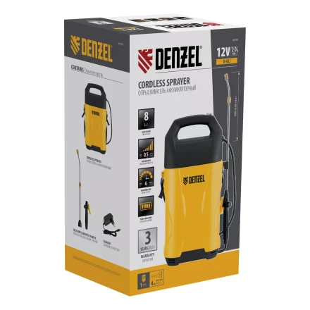 Опрыскиватель аккумуляторный Denzel D-8LI, 8 л, 12 В, 2 Ач 64795 купить в Перми