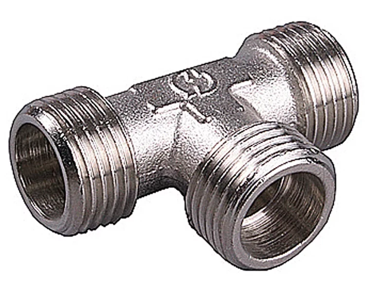 Тройник GENERAL FITTINGS никелированная латунь, ш/ш/ш, 3/4" 51051-3/4 купить в Перми
