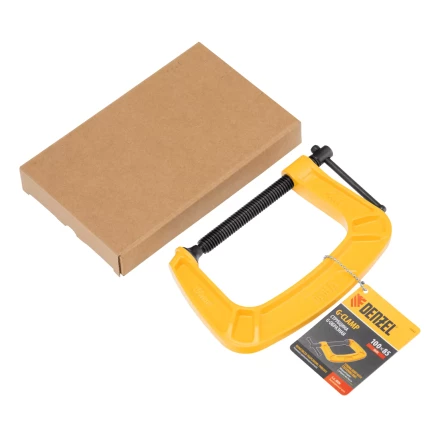 Струбцина G-образная Denzel, усиленная, 100 мм, 20643 купить в Перми