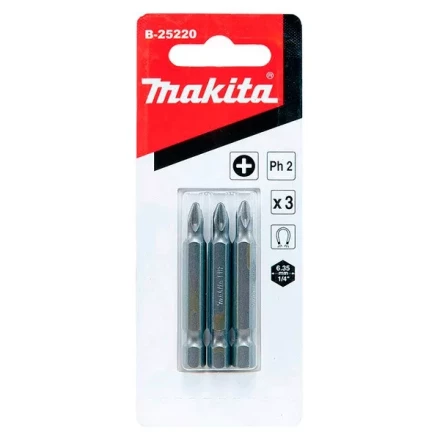 Биты Makita PH2 50мм 3шт (B-25220) купить в Перми