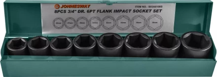 Набор головок торцевых ударных 3/4&quot;DR 26-38мм 8предметов Jonnesway S03A6108S 48531 купить в Перми