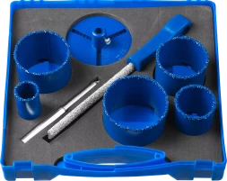 Наборы кольцевых коронок c карбидом вольфрама серия ПРОФЕССИОНАЛ