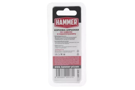Коронка алмазная HAMMER Ф6х60мм (DHS 6.0*60/5) купить в Перми