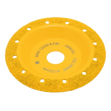 Чашка твёрдосплавная зачистная,125 мм, Наклонная, мелкое зерно #32// Denzel 72979 купить в Перми