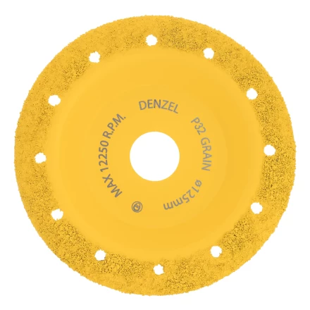 Чашка твёрдосплавная зачистная,125 мм, Наклонная, мелкое зерно #32// Denzel 72979 купить в Перми