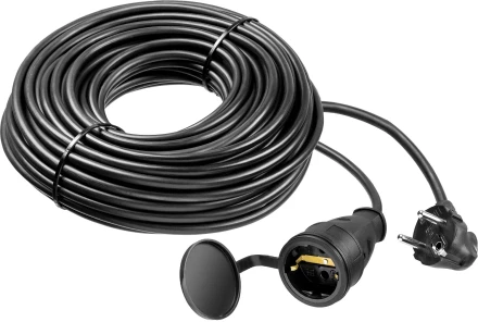 ЗУБР КГ-325-Ш, КГ, 3 х 2.5 мм2, 30 м, IP44, 4000 Вт, силовой удлинитель-шнур, Профессионал (55017-30) купить в Перми