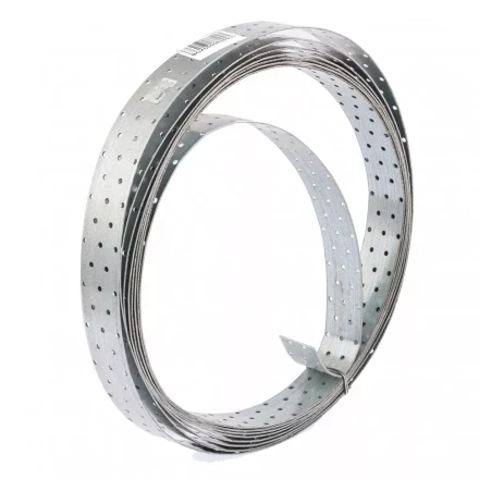 Лента перфорированная монтажная 2 мм LM 5см х10м отверстие 4,5–5мм цинк Россия Сибртех 46583 купить в Перми