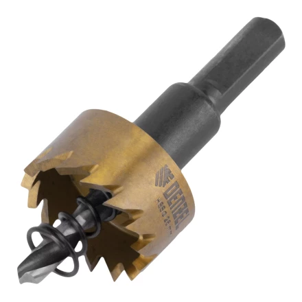 Коронка по металлу HSS, 26 мм, нитридтитановое покрытие Denzel 724105 купить в Перми