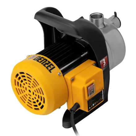 Садовый поверхностный насос Denzel GPL800Х 97302, 800 Вт, 3200 л/ч, подъем 42 м, нержавейка купить в Перми