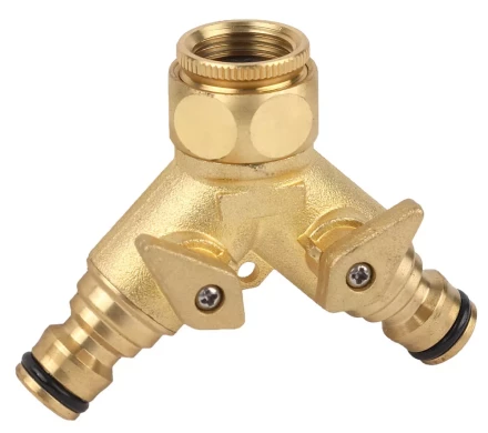 Распределитель двухканальный RACO &quot;Profi&quot; (резьба внешняя-наконечник) латунный, 1/2&quot; х 3/4&quot; 4246-55034B купить в Перми