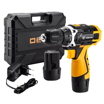 Дрель аккумуляторная DKCD12FU-Li DEKO + набор 63 инструмента, 063-4094 купить в Перми