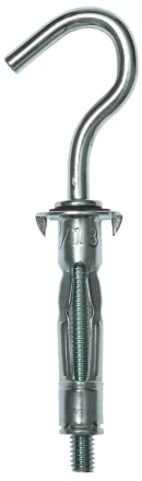 Анкер ЗУБР для пустотелых конструкций оцинкованный, с полукольцом, М4х32х13мм, ТФ2, 120шт 4-302512-04-032 купить в Перми