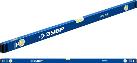 ЗУБР ПРО, 1500 мм, уровень с усиленным профилем, Профессионал (34590-150) купить в Перми