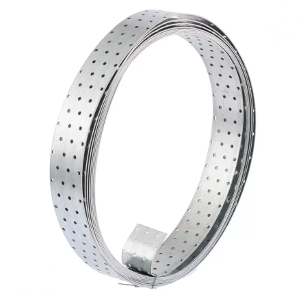 Лента перфорированная монтажная 2 мм LM 6см х 10м отверстие 4,5–5 мм цинк Россия Сибртех 46584 купить в Перми