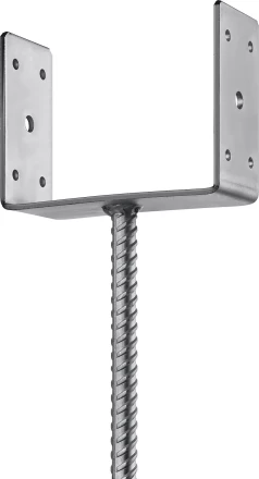 ЗУБР ОС-U, 151 x 120 x 60 мм, U-образное основание столба (310286-150) купить в Перми