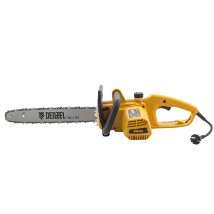 Пила цепная электрическая Denzel EDS-2000P 95616, 2 кВт,поперечная, шина 40 см, шаг 3/8, паз 1.3 мм, 57 звеньев купить в Перми