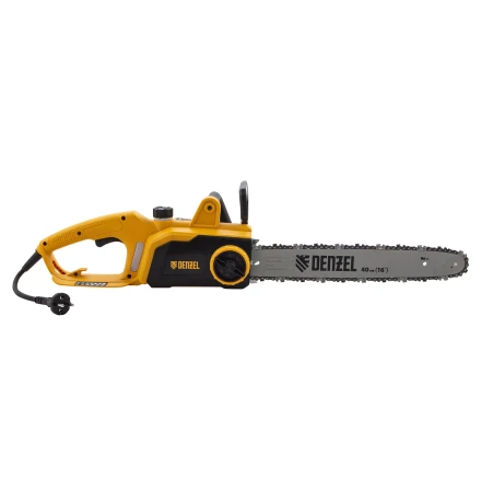 Пила цепная электрическая Denzel EDS-2000P 95616, 2 кВт,поперечная, шина 40 см, шаг 3/8, паз 1.3 мм, 57 звеньев купить в Перми
