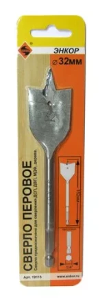 Сверло для дерева 32Х152 мм перовое Энкор 19115 купить в Перми