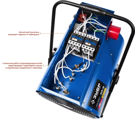 Пушка тепловая круглый корпус ЗТП-15 серия ПРОФЕССИОНАЛ купить в Перми