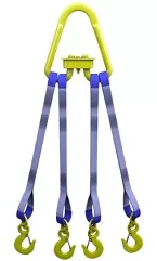 Строп текстильный четырехветвевой 4СТ 1.25 т L=6 м  SF6 30 мм Звено РТ-3 купить в Перми