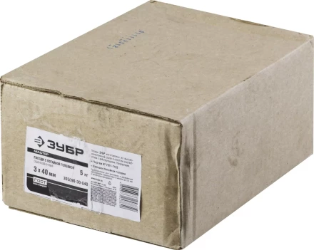 Гвозди с большой потайной головкой чертеж № 7811-7102 коробка 5 кг серия МАСТЕР купить в Перми